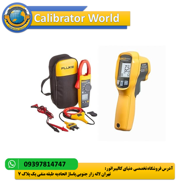 کلمپ متر حرفه‌ای Fluke 376 FC با قابلیت اندازه‌گیری جریان تا 2500A و اتصال بی‌سیم