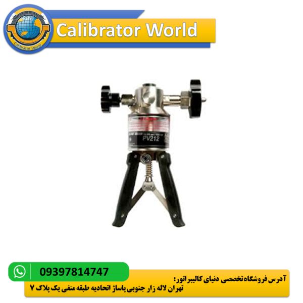 پمپ دستی پنوماتیک Druck PV212 با قابلیت فشار بالا تا 15000 psi