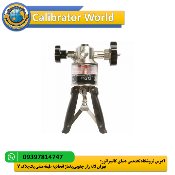 پمپ دستی پنوماتیک Druck PV212 با قابلیت فشار بالا تا 15000 psi