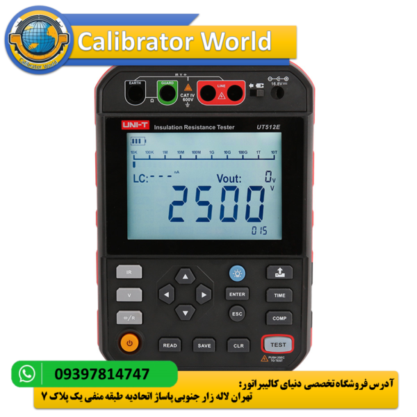 میگر و تستر عایق کابل 2.5 کیلو ولت برند یونیتی UNI-T UT512