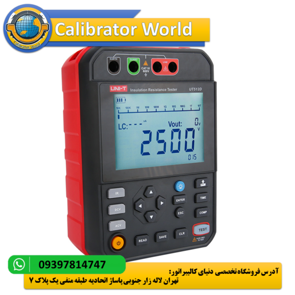 میگر و تستر عایق کابل 2.5 کیلو ولت برند یونیتی UNI-T UT512