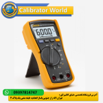 تصویر مولتی‌متر Fluke 107 با نمایشگر روشن و دکمه‌های قابل استفاده برای اندازه‌گیری‌های الکتریکی