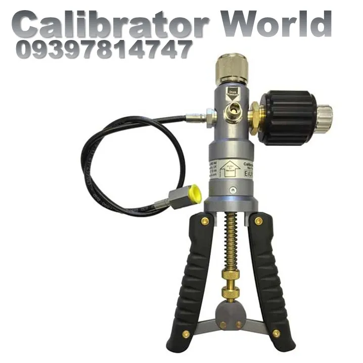 پمپ دستی فشار EIUK PGS-40 با وزن 510 گرم و شیر سوزنی برای کالیبراسیون دقیق فشار و خلاء