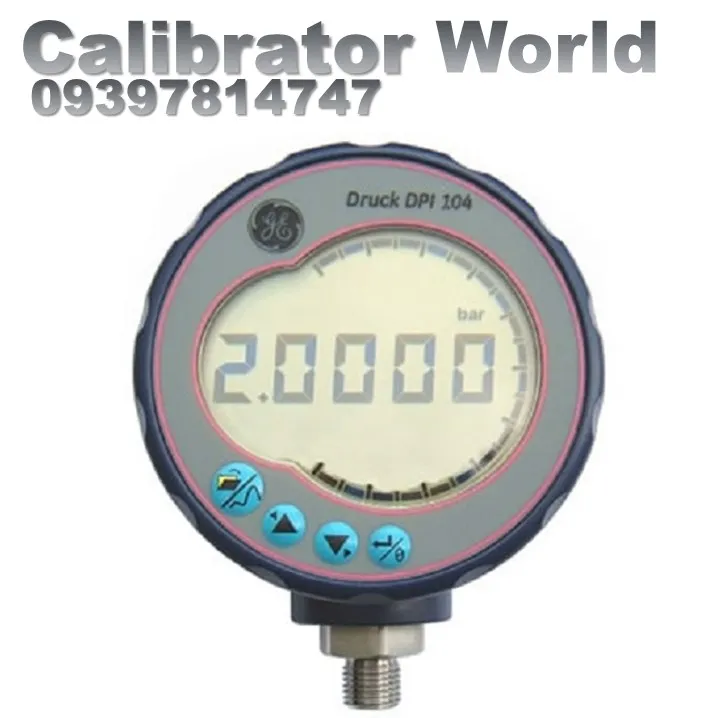 فشارسنج دیجیتال صنعتی Druck DPI 104 با نمایشگر بزرگ و طراحی فشرده