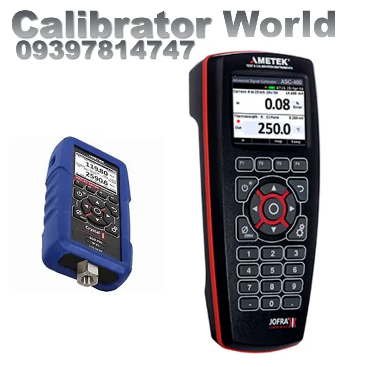 کالیبراتور چند منظوره دستی ASC-400 با صفحه نمایش دو رنگ و دکمه‌های کنترل
