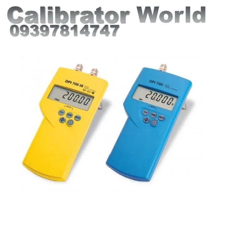 کالیبراتور فشار DRUCK DPI 705 - فشارسنج دیجیتال حرفه‌ای با نمایش صفحه LCD و طراحی ارگونومیک