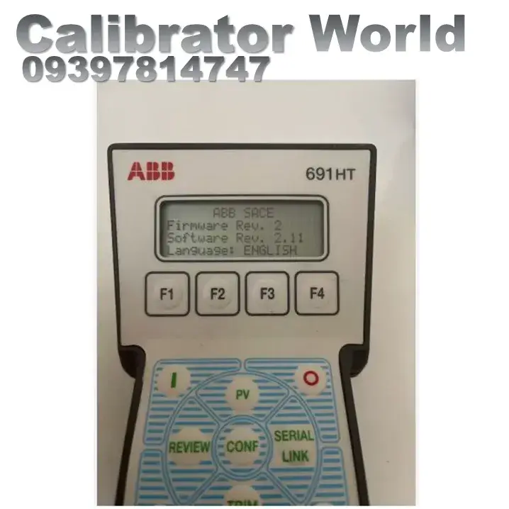 منوی پیکربندی و تنظیم محدوده اندازه‌گیری در رابط HART ABB 691HT