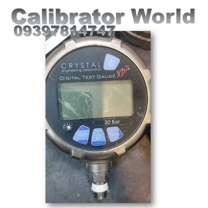 نمای نزدیک صفحه نمایش 5.5 رقمی گیج فشار XP2i 30 bar